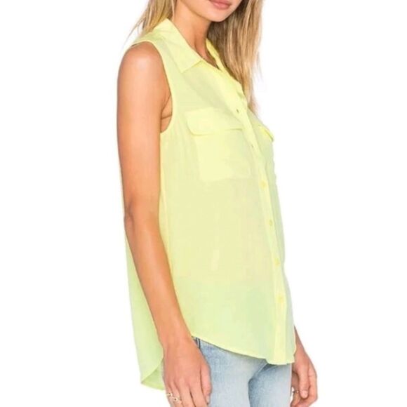 Equipment femme 100% silk sleeveless top, XS